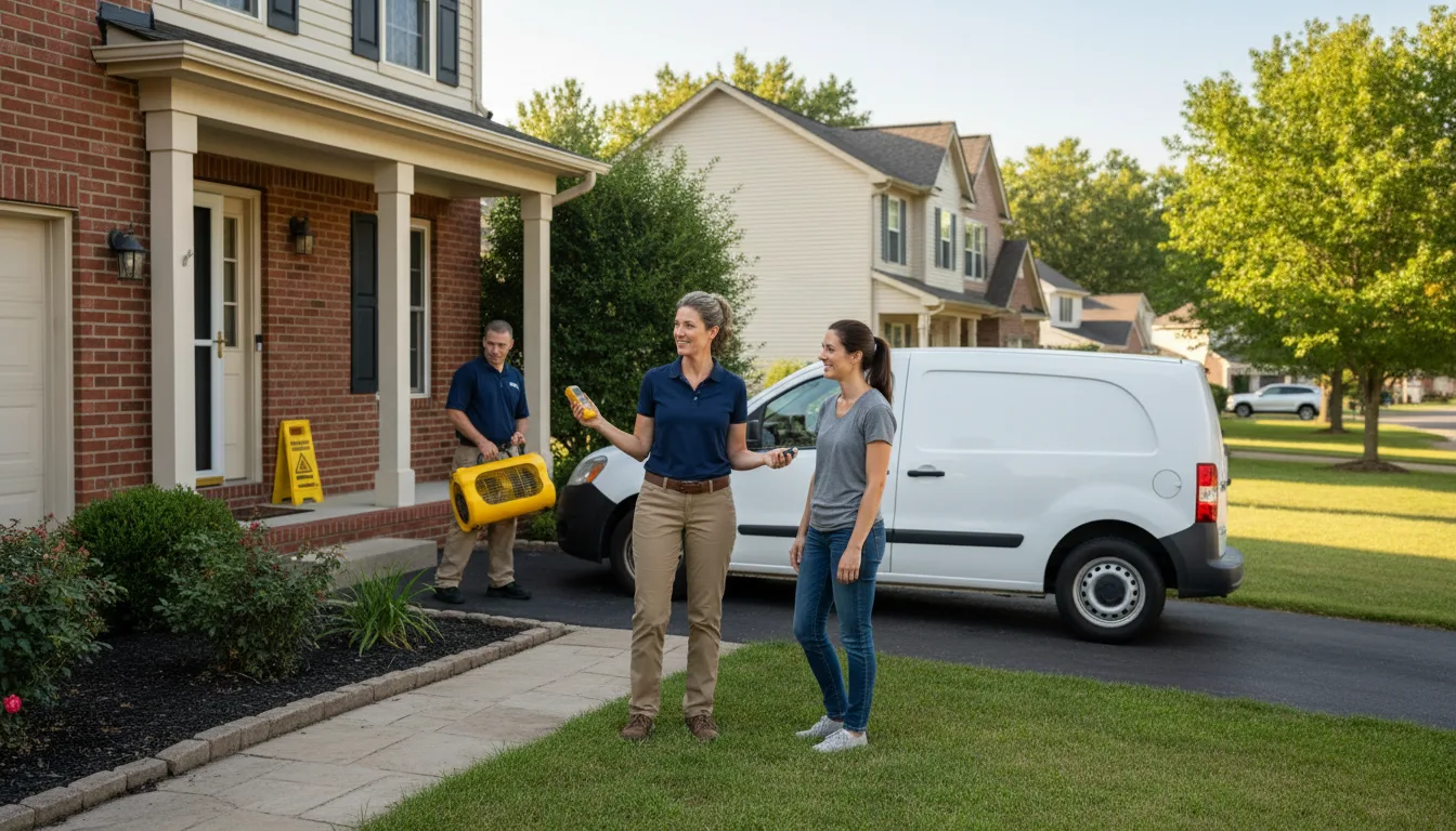 Residential water damage restoration in Buras, LA